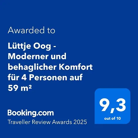 Luettje Oog - Moderner Und Behaglicher Komfort Fuer 4 Personen Auf 59 M² Apartamento
